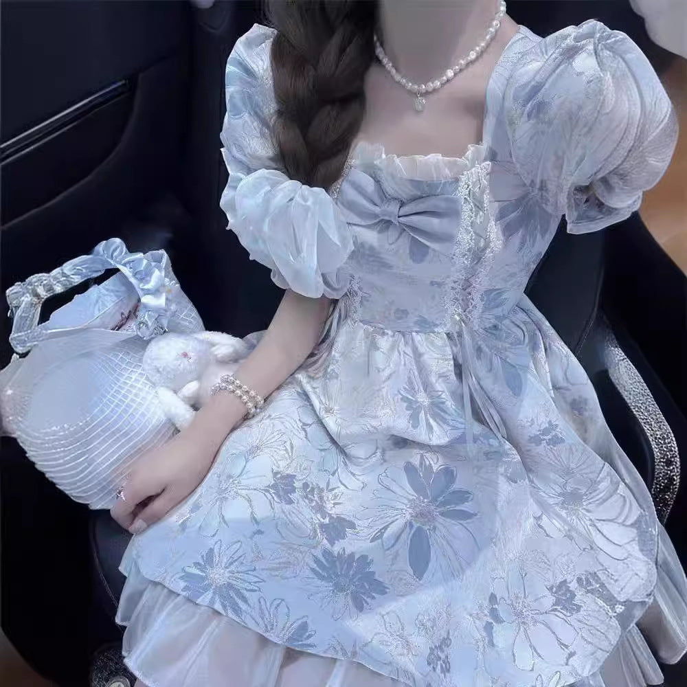 P new French princess on the run blue jacquard tutu