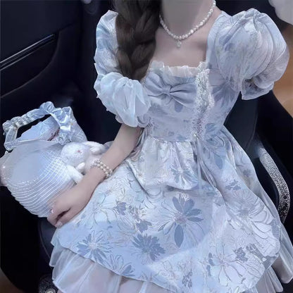 P new French princess on the run blue jacquard tutu