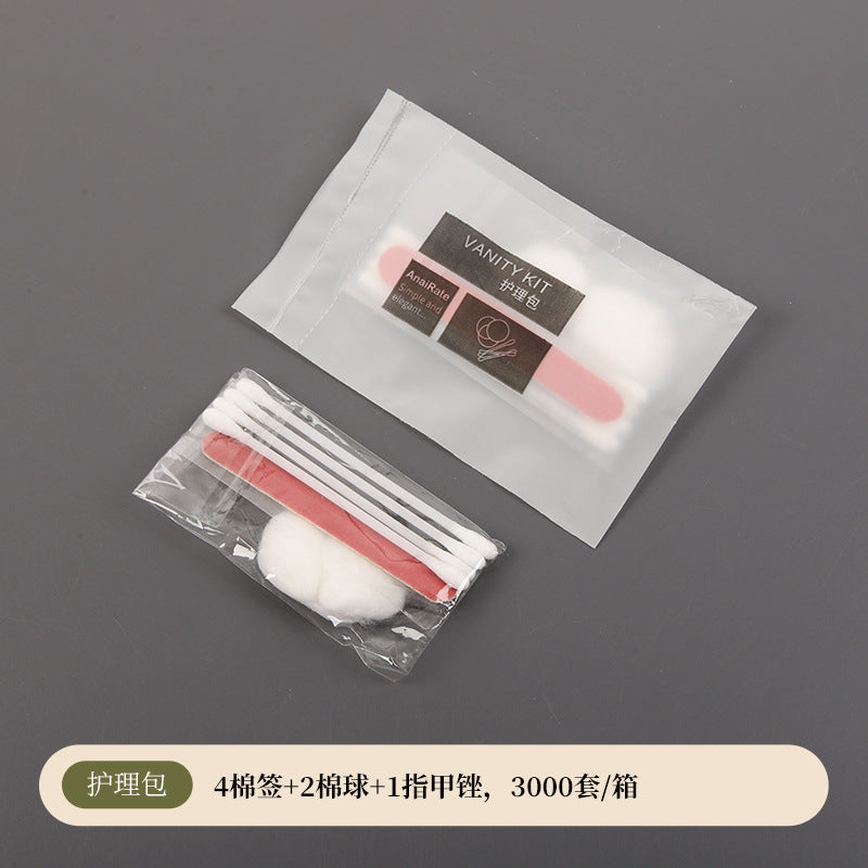 مجموعة أدوات النظافة الشخصية الفندقية للاستخدام مرة واحدة 