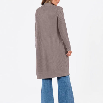 A knit sweater jacket