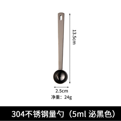 A 5ml-30ml measuring spoon 304 stainless steel fruit flour spoon Kitchen baking weighing spoon Coffee bean measuring spoon