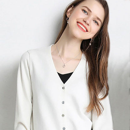 A knitted cardigan jacket