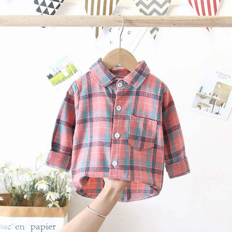 A children's long-sleeved shirt