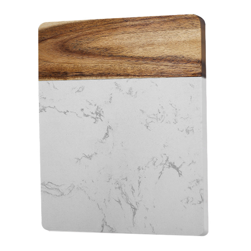 A solid wood cutting board marble splicing acacia wood