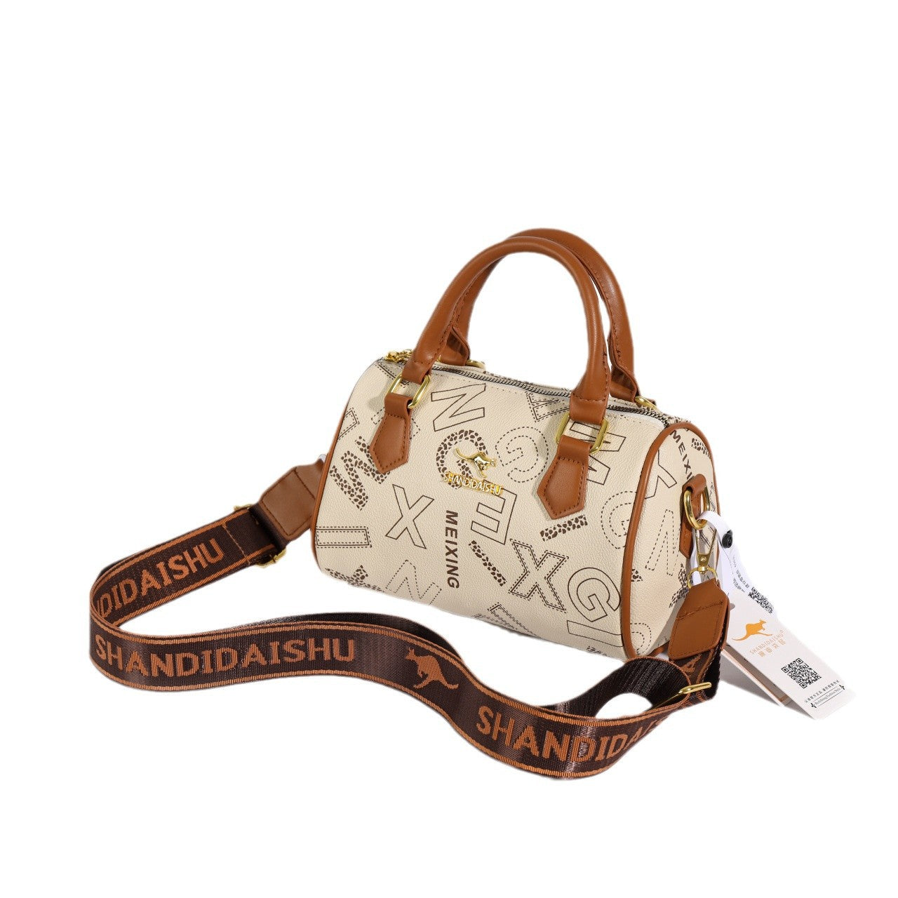 A new foreign style shoulder bag, messenger bag, pillow bag, retro printed letter handbag, versatile fashion women's bag