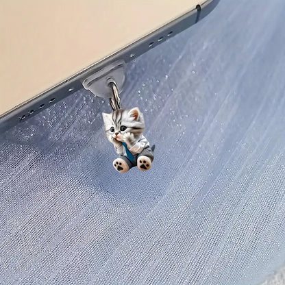 A Acrylic pendant dust plug is suitable for Apple mobile phone Lightning interface and Type-c oval interface