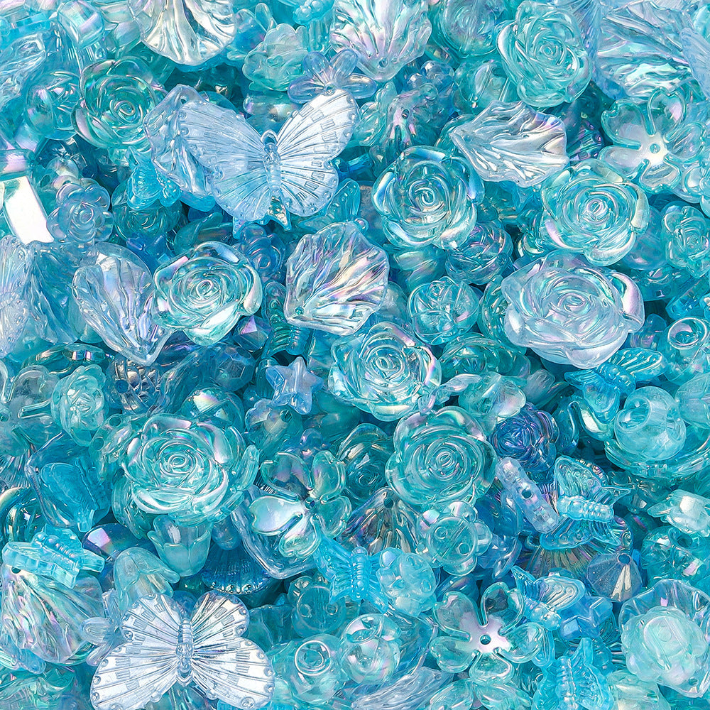 A acrylic mixed AB color beads beaded accessories, handmade DIY children's bracelets, necklaces, mobile phone chain accessories - Mixbatch