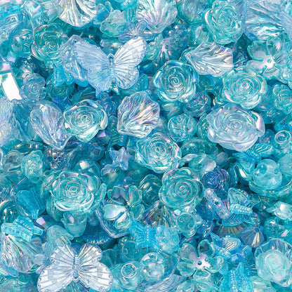 A acrylic mixed AB color beads beaded accessories, handmade DIY children's bracelets, necklaces, mobile phone chain accessories - Mixbatch