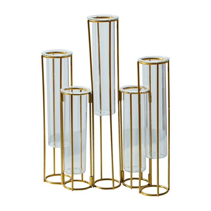 A test tube transparent glass vase ornament home dining table TV cabinet flower arrangement decoration handmade water glass bottle