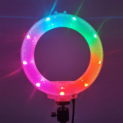 A 6-22 inch 3D crystal ring light