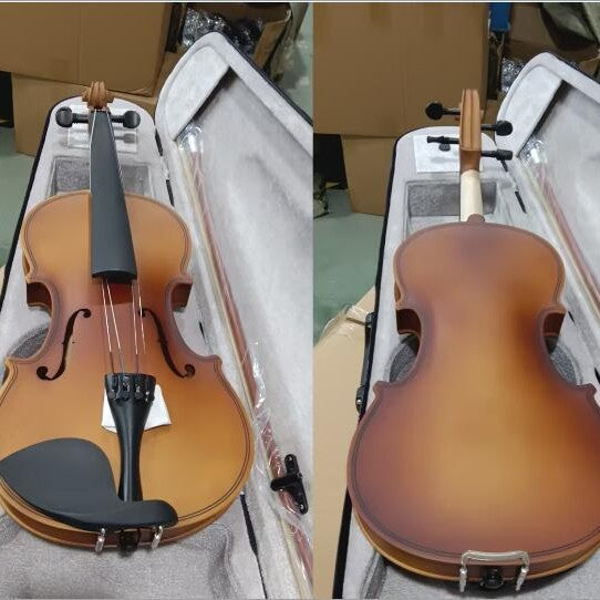 A Natural light universal violin Solid wood violin Student Children Beginner Adult playing violin 4/4-1/8