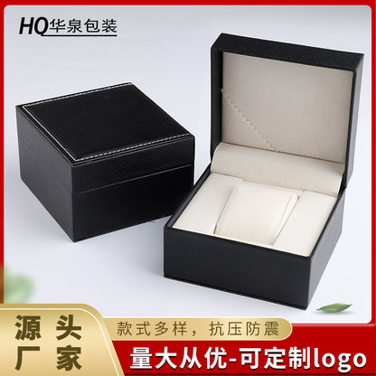 A directly from the manufacturer high-grade PU leather flip plastic embryo watch box Internet celebrity watch box - Mixbatch