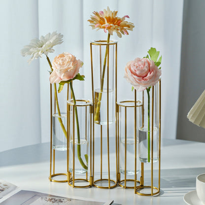 A test tube transparent glass vase ornament home dining table TV cabinet flower arrangement decoration handmade water glass bottle