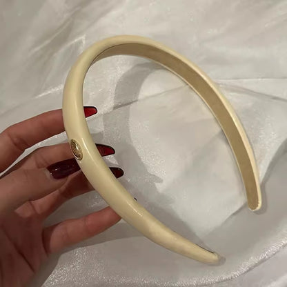 A retro gold label colored headband women's high sense exquisite versatile high cranial top face wash headdress