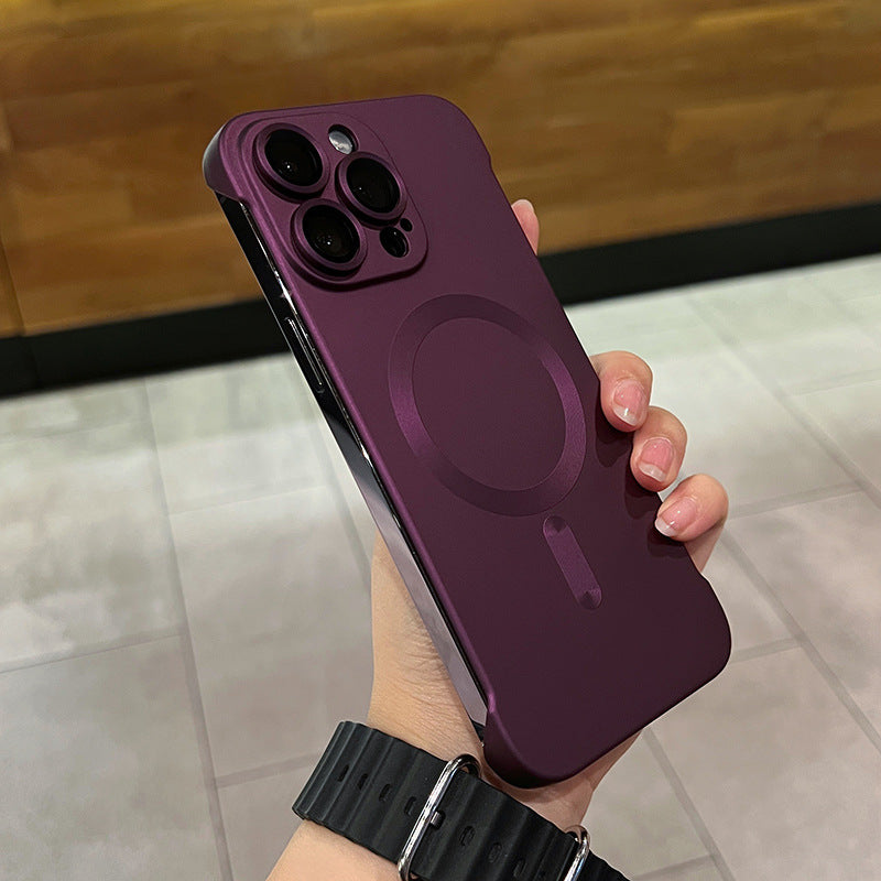 A Magnetic borderless phone case