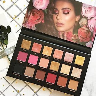 A huda 18-color eyeshadow 1st generation 3rd generation desert eyeshadow gold empowered inverted rose snowflake 18-color eyeshadow - Mixbatch