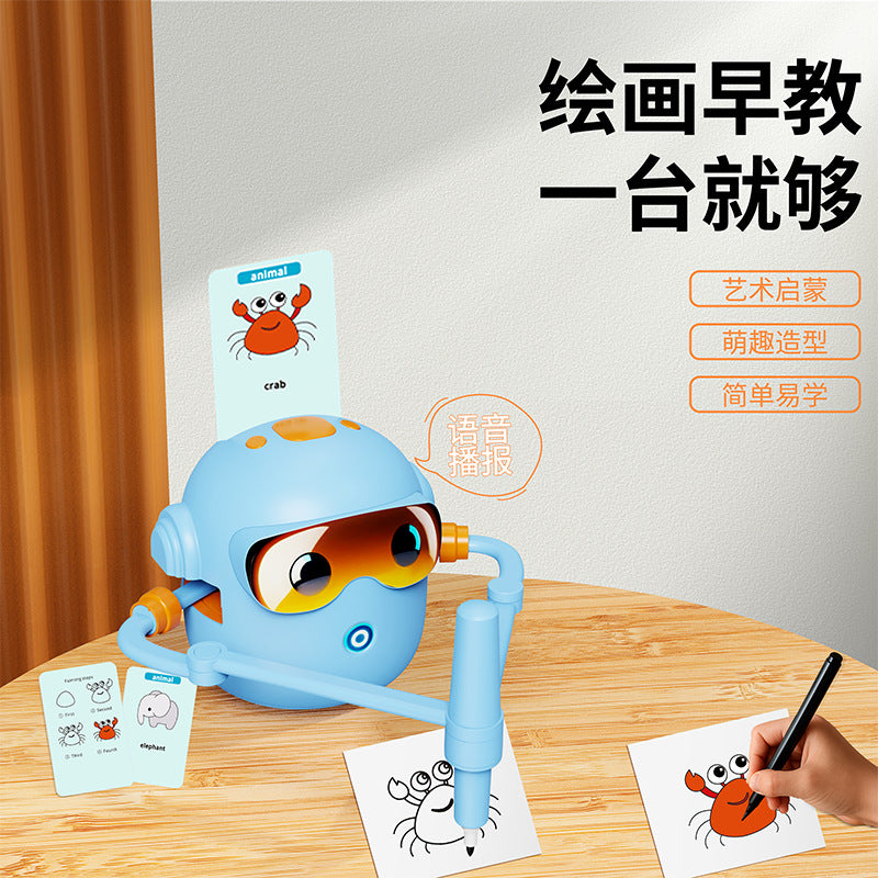 A automatic painting robot children's enlightenment toy