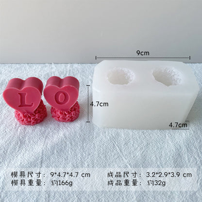 A red lip rose silicone mold