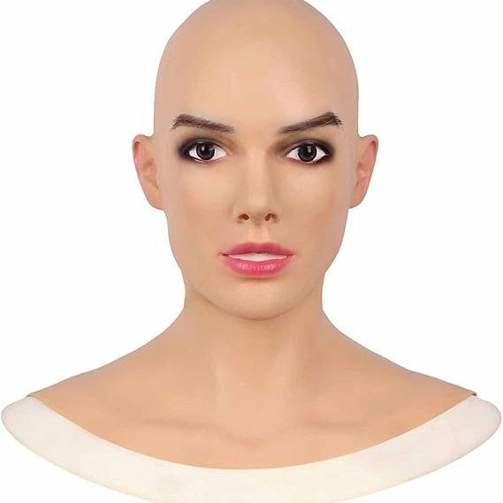 A Breaking Bad old white mask bald old man latex hood Halloween Cosplay funny props