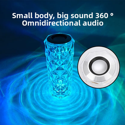 A Bluetooth audio crystal desk lamp