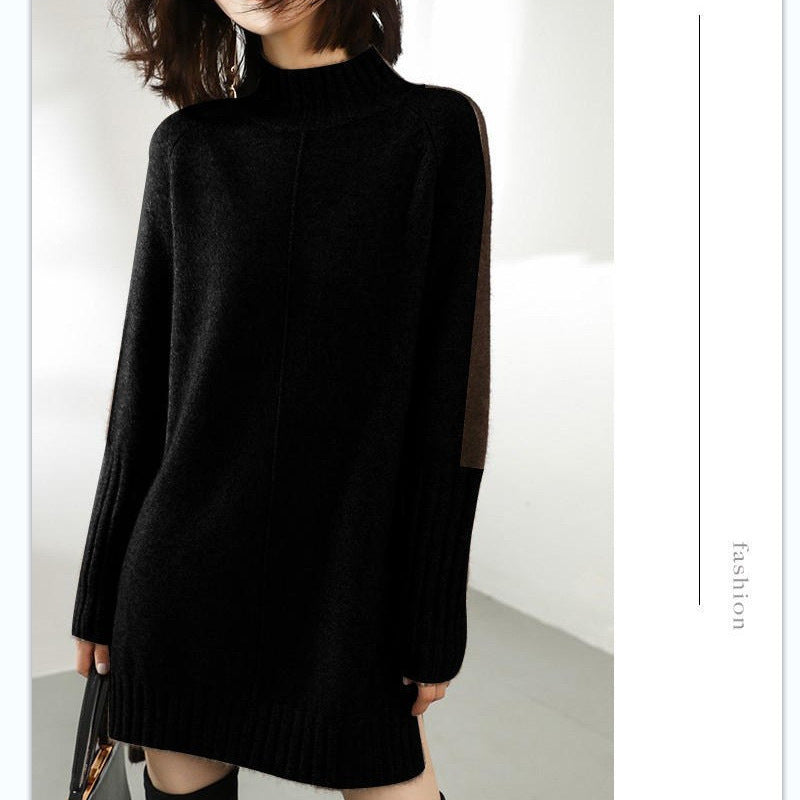 A half turtleneck medium and long top