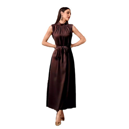 Autumn new soft Muslim robe elegant fashion cardigan dress - Mixbatch