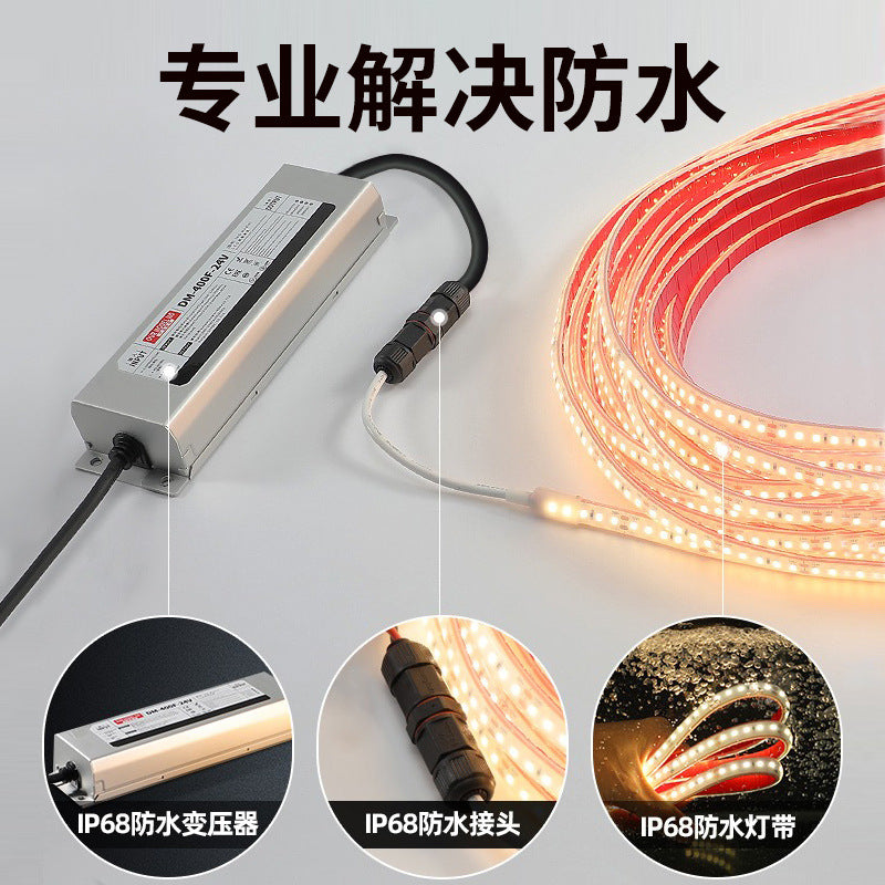 A soaking water led light with outdoor waterproof landscape super bright light strip swimming pool terrace garden silicone flexible linear light