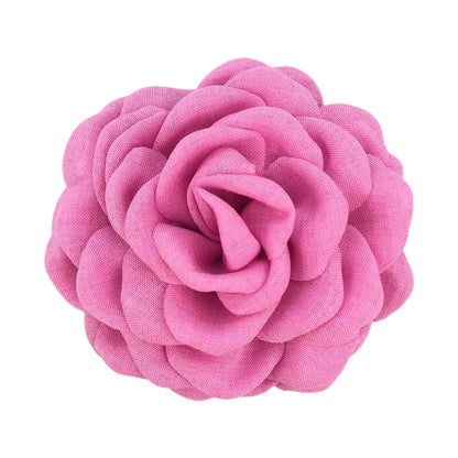 A Caro9cm Internet celebrity with the same baked edge hair grab flower 12cm Lolis burnt edge flower with brooch hairpin pin - Mixbatch