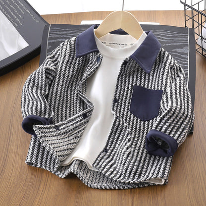 A children's long-sleeved shirt