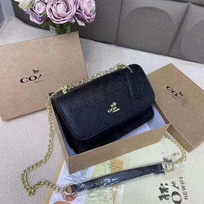 A Portable printing light luxury high-end single shoulder retro diagonal cross-border foreign style versatile letter cross-border - Mixbatch