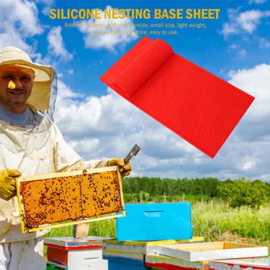 A Beekeeping Tools Silicone Nest Foundation Mould Beeswax Tablet Multi-color Candle Mould Honeycomb DIY