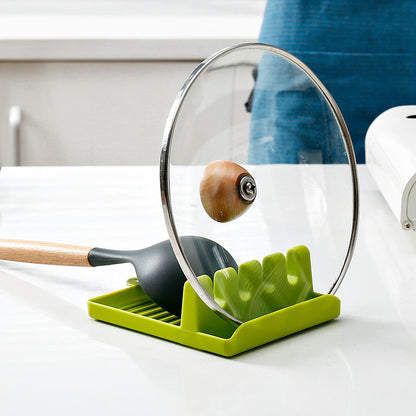A Multifunctional kitchen with pot lid, spatula rack, leaking spoon, chopsticks rack, plastic floor-to-ceiling household Daquan countertop