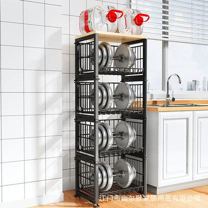 A basket rack storage rack
