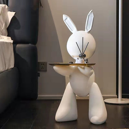 A rabbit resin creative ornament