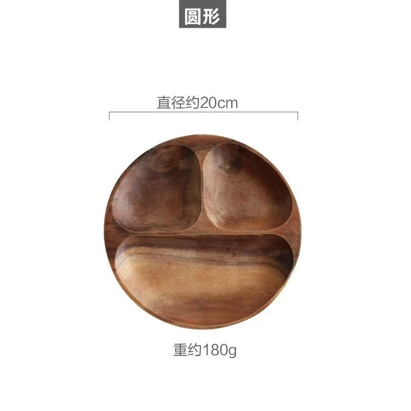 A walnut solid wood tray snack tray