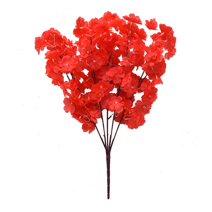 A Simulation Cherry Blossom Branch Cherry Blossom Tree Plastic Peach Blossom Arrangement Wedding Ceiling Decoration Indoor Home Tabletop Ornament