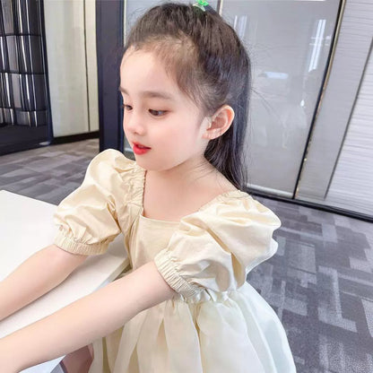 A girls dress summer new baby girl bud fluffy princess dress