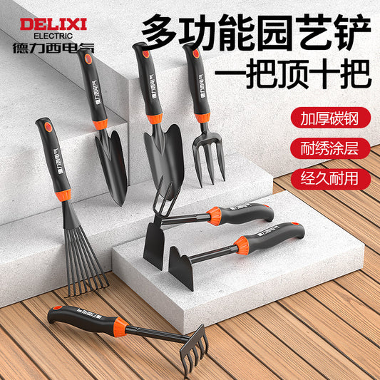 A Gardening tools, small shovels, growing vegetables, growing flowers, household shovels, beach catching sea tools, three-piece set