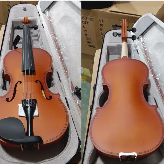 A Natural light universal violin Solid wood violin Student Children Beginner Adult playing violin 4/4-1/8
