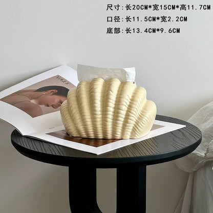 A ceramic tissue box ornament