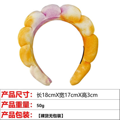 A high cranial top hair accessories women wash face bath clouds sponge headband makeup remover hair band headband