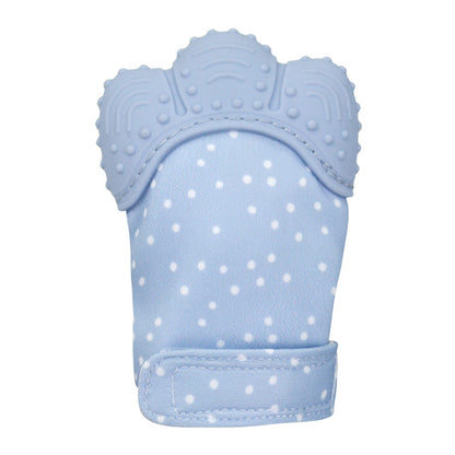 A Silicone molar gloves Food grade Baby imitation finger molar stick Hand guard Sound toy