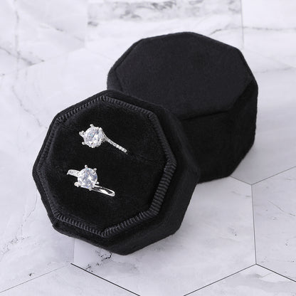 A flannel jewelry box