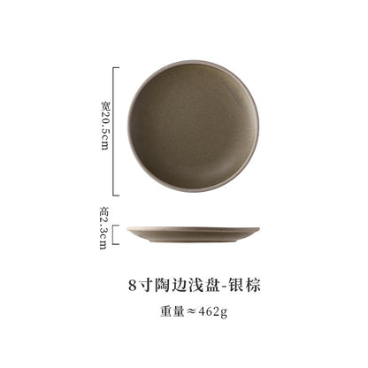 A Western food plate ceramic tableware