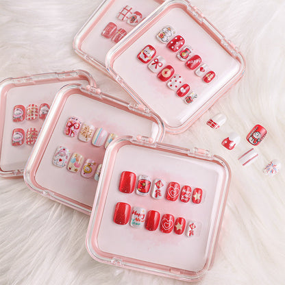 A new three-dimensional gilt cat's eye wearing armor, handmade nail piece nail piece finished nail piece cute cartoon nail sticker - Mixbatch