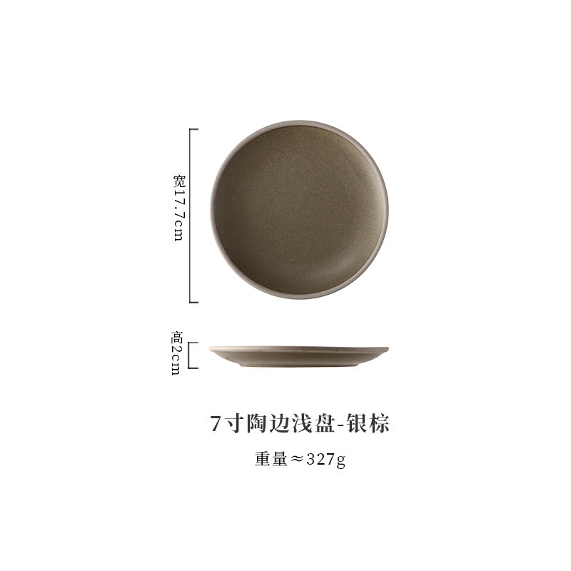 A Western food plate ceramic tableware