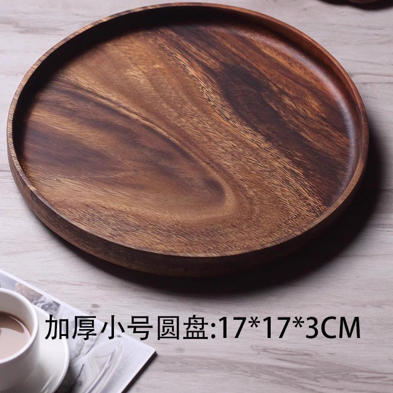 A walnut solid wood tray snack tray