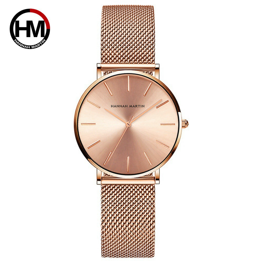 A Simple Casual Versatile Temperament Women's Watch Fashion Waterproof Watch Wholesale