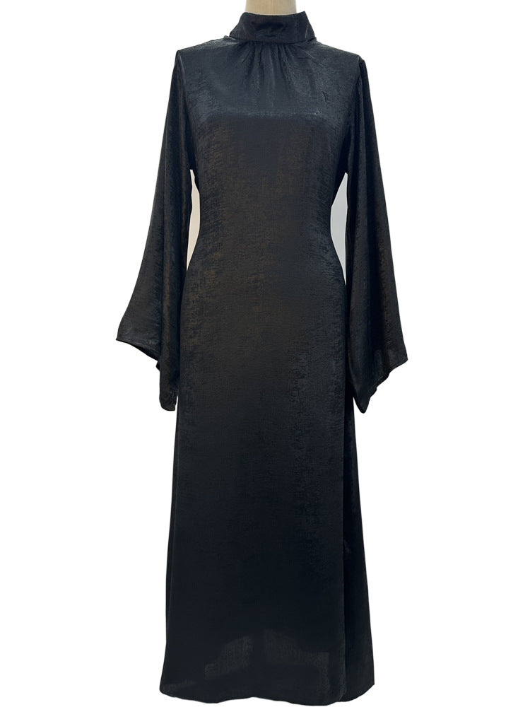 Muslim Women's Dress Dubai Morocco Middle Eastern Dress Flash Bronzing Dress Robe - Mixbatch