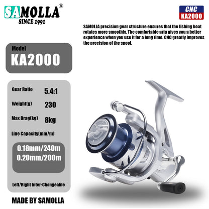 A KA Gen II Metal Fishing Reel – Smooth & Gapless for Lure Casting